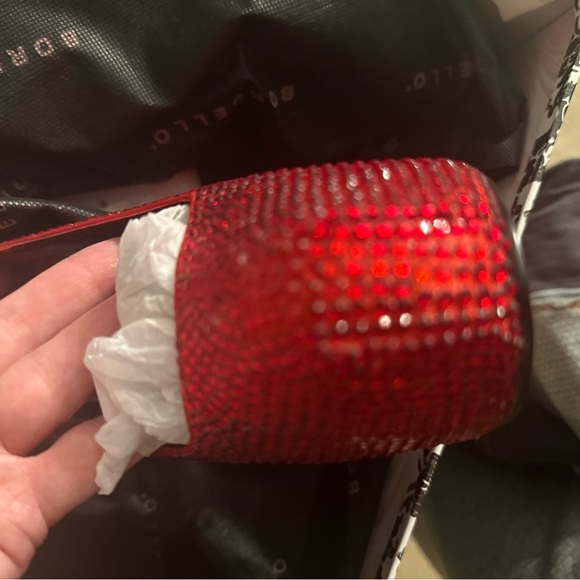 Red sequined high heels - Picture 8 of 14